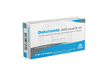 DEKSTOMID 200 MCG / 2 ML I.V. KONSANTRE INFUZYON COZELTISI ICEREN FLAKON (5 FLAKON)